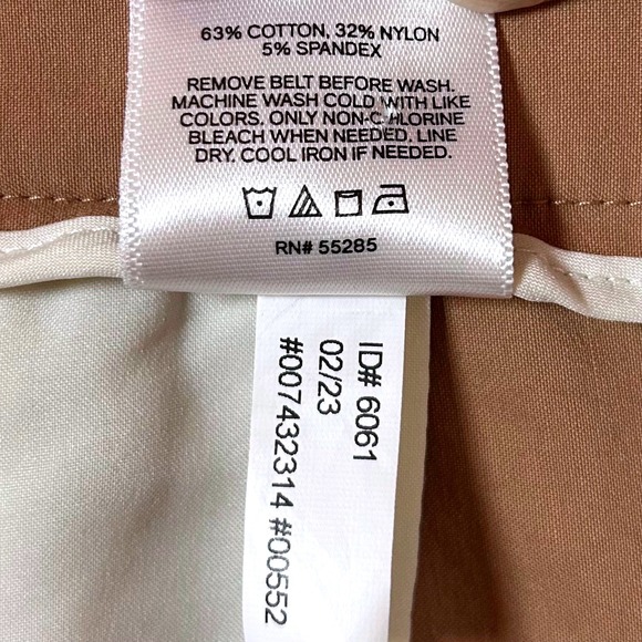 EUC Express Wide Leg Pants High Waisted Career Casual Trousers Brown Size 6R - Picture 7 of 7